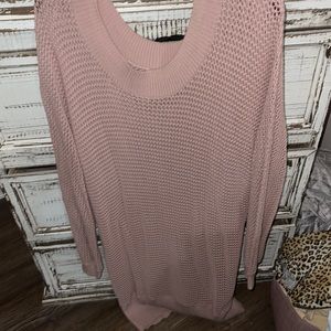 NWOT nene leakes blush pink sweater dress or cover size 3x so fine and new